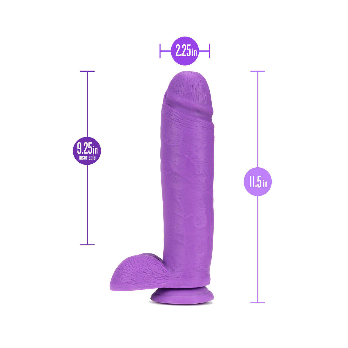 Realistisk dildo Blush Neo PVC Ø 5,3 cm (21,6 cm) - 2