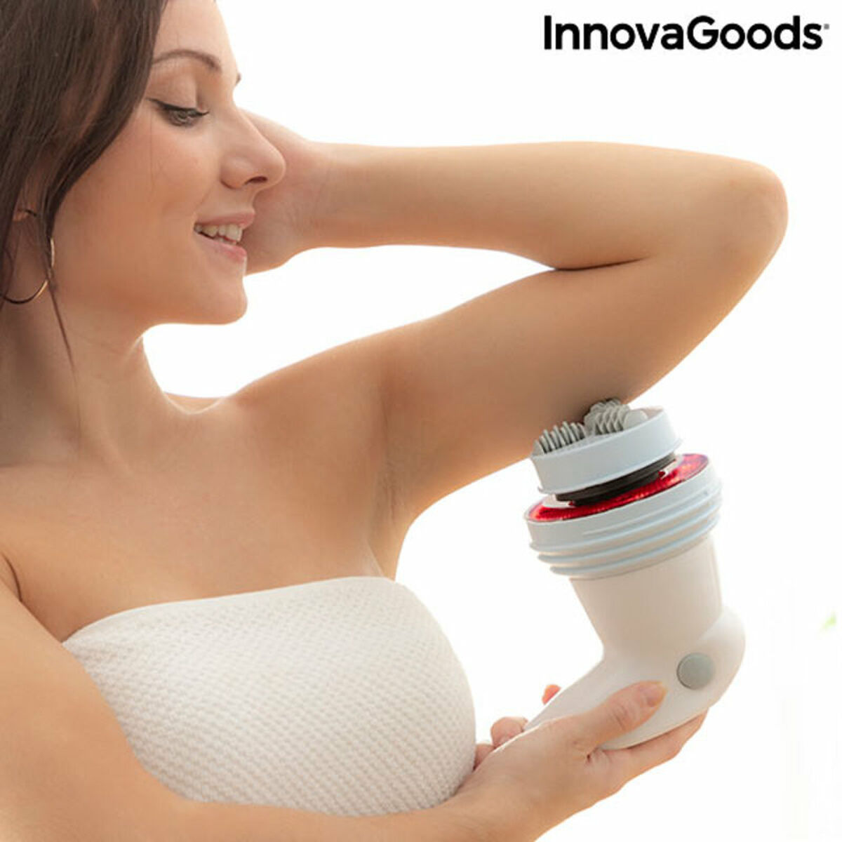 5-i-1 Vibrerande och cellulitmotverkande massageenhet med infrarött ljus Cellyred InnovaGoods Vit (Renoverade B) - 4