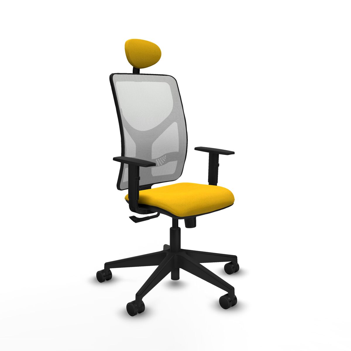 Kontorsstol med nackstöd Motilla Piqueras y Crespo 1D066N1 Gul