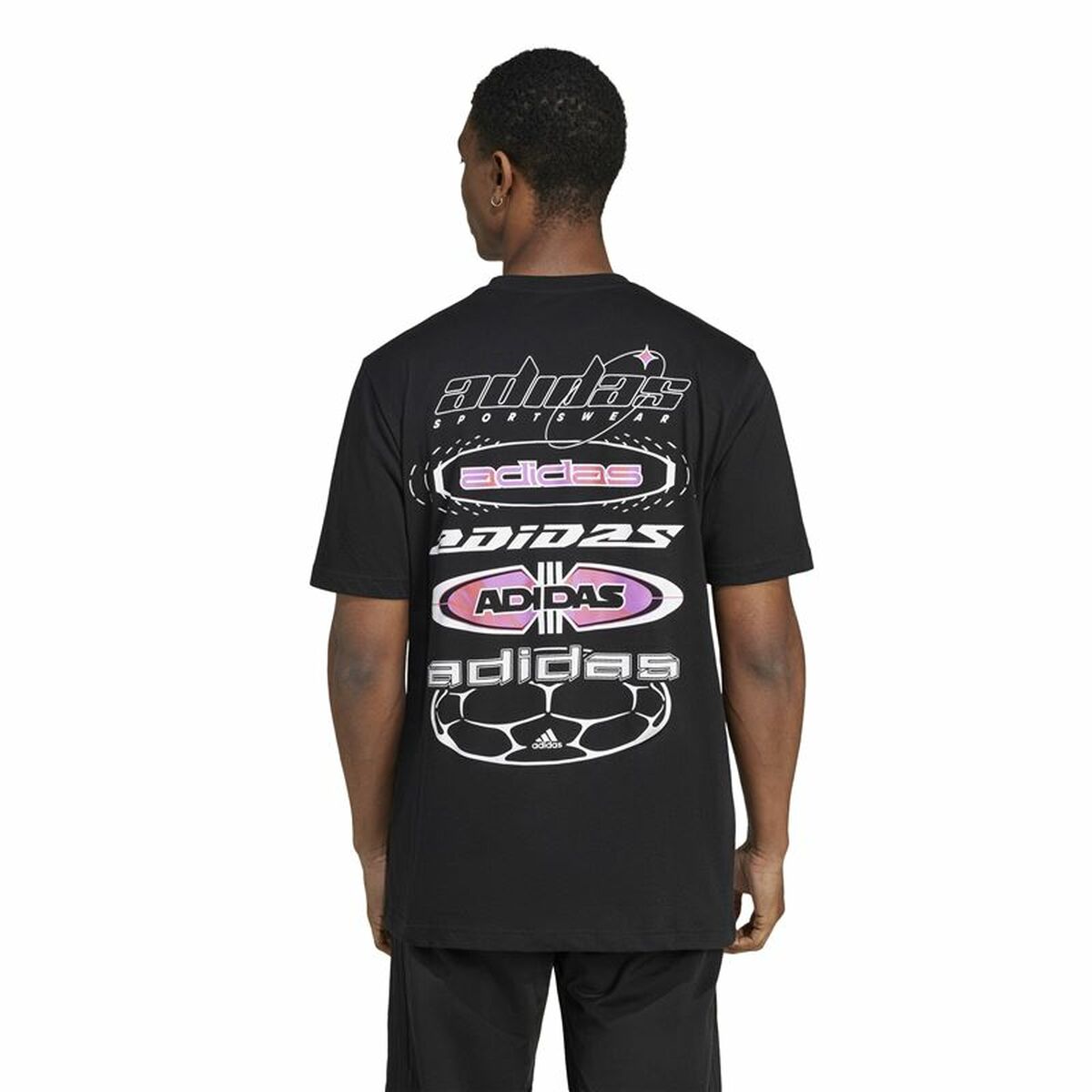 T-shirt med kortärm Herr Adidas House Of Tiro Summer Graphic Svart - 3