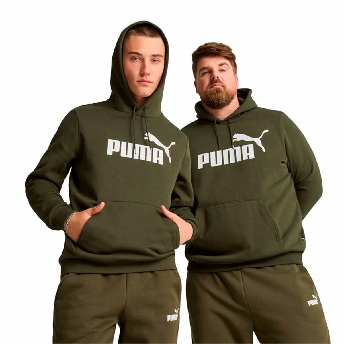 Tröja med huva Herr Puma Ess Big Logo - 3