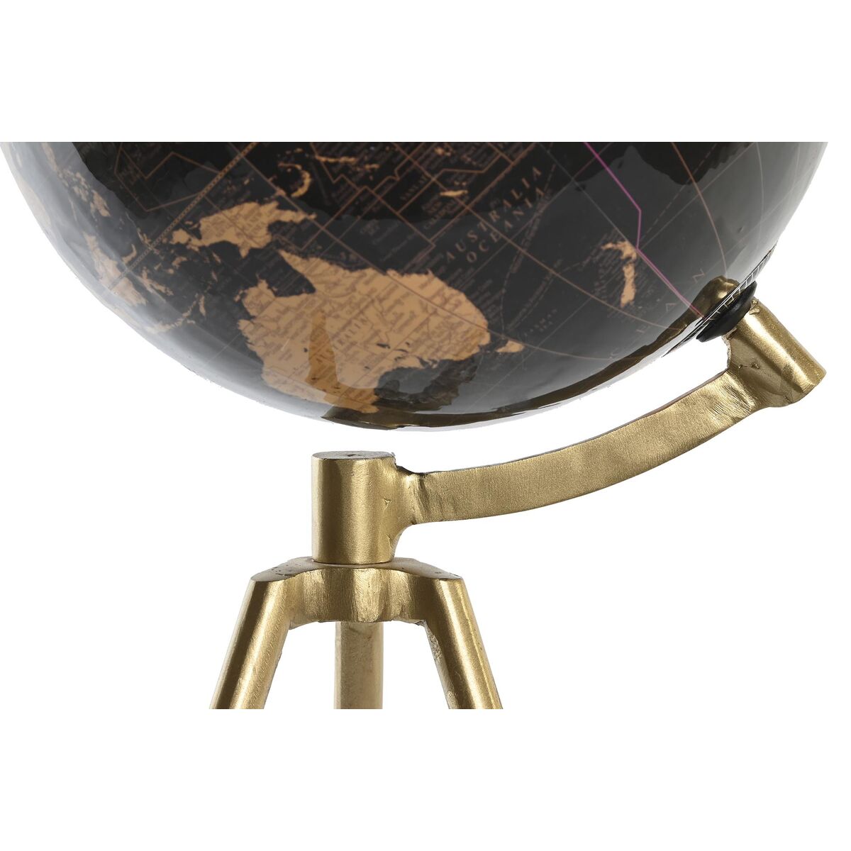 Glob DKD Home Decor Svart Gyllene Metall 20 x 20 x 47 cm - 6