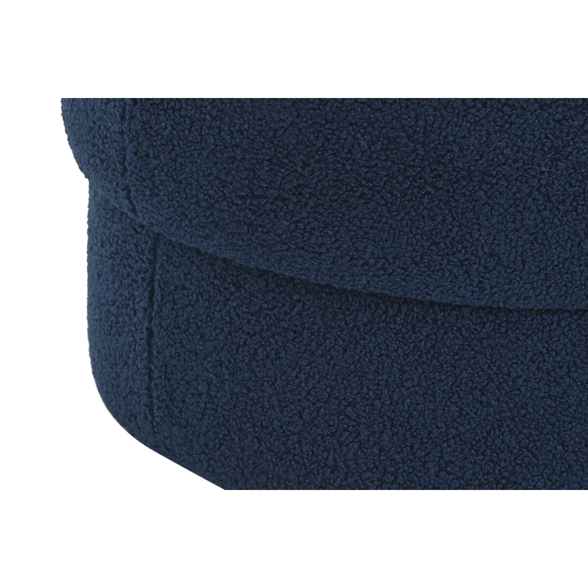 Fotpall DKD Home Decor Blå Sammet 55 x 55 x 40 cm - 3