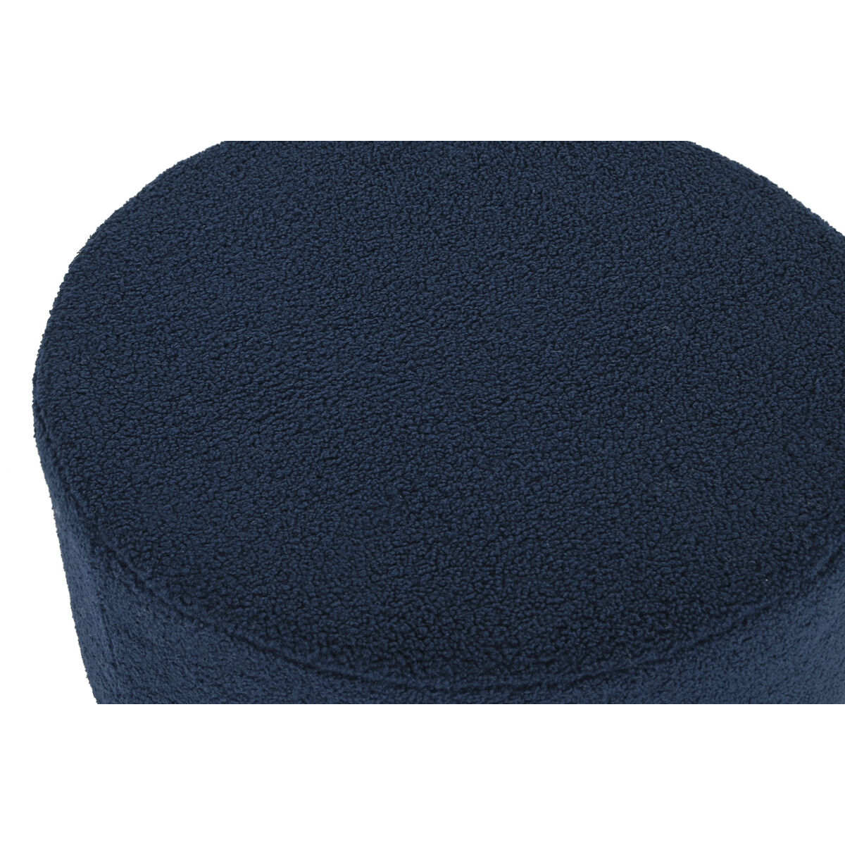 Fotpall DKD Home Decor Blå Sammet 55 x 55 x 40 cm - 2
