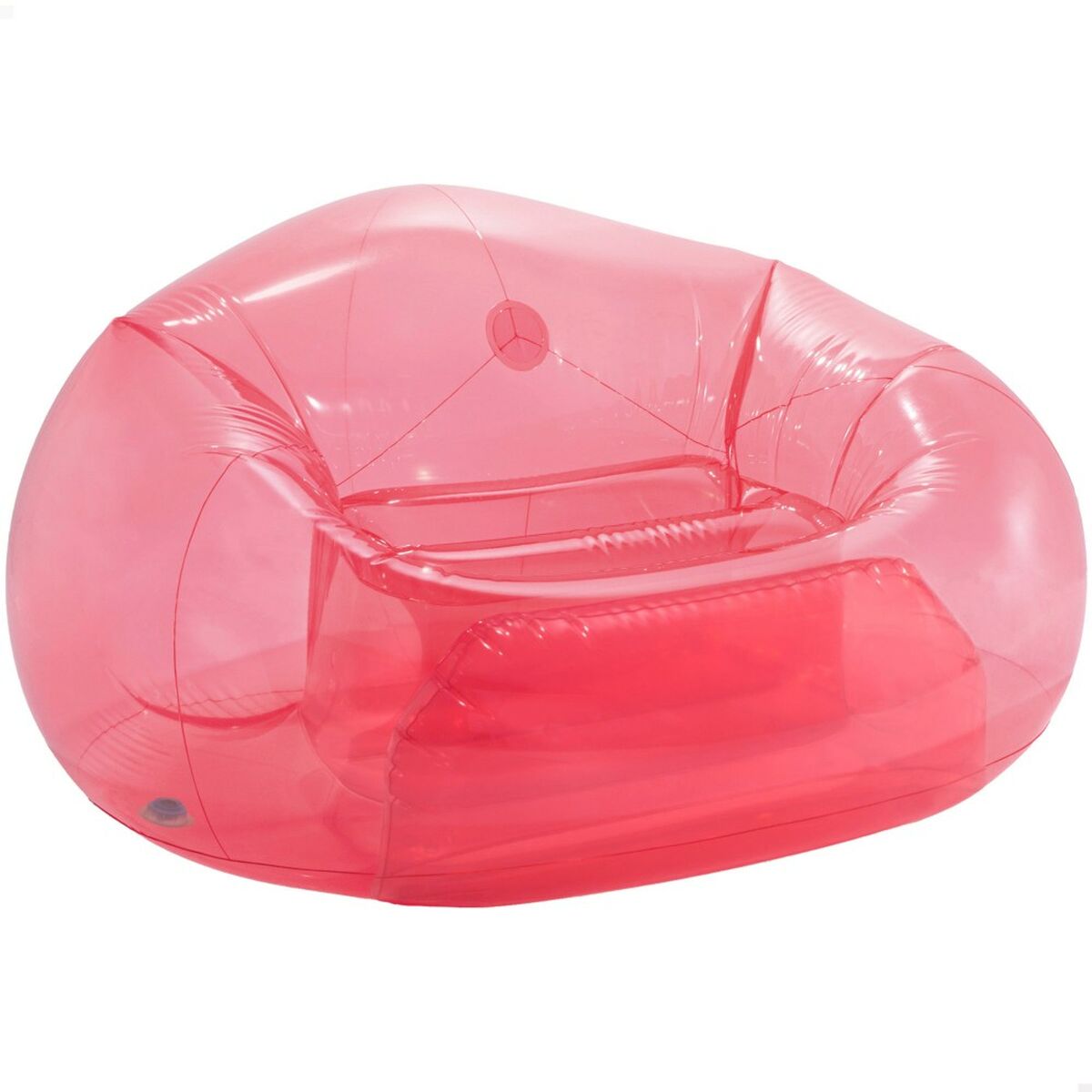 Uppblåsbar poolstol Intex Beanless Transparent Rosa 137 x 74 x 127 cm (4 antal) - 7