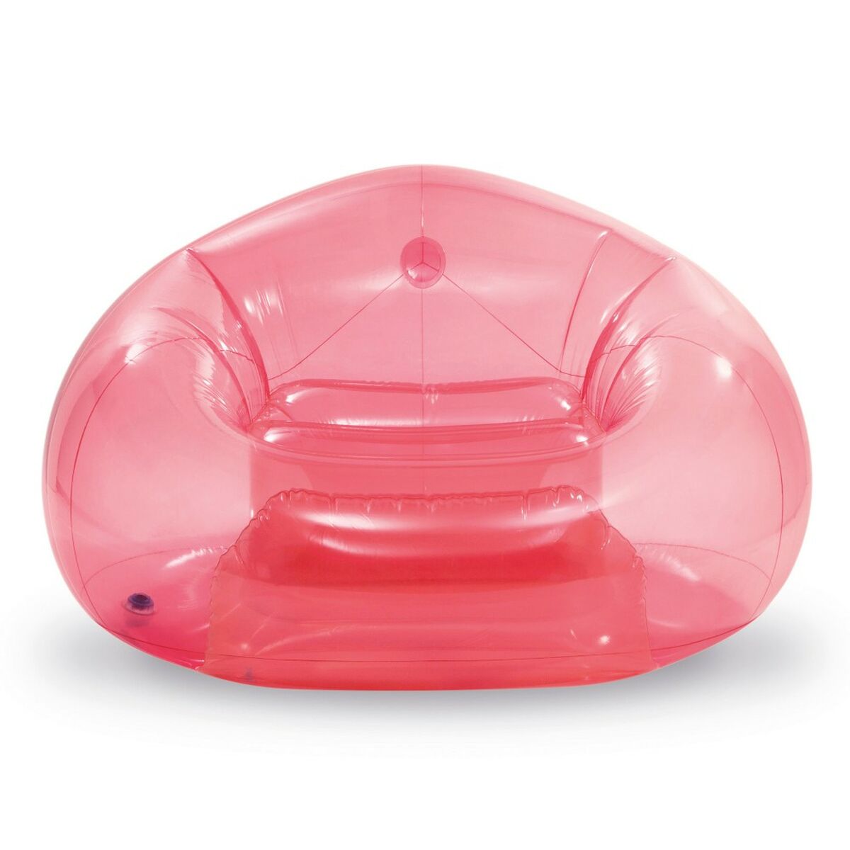Uppblåsbar poolstol Intex Beanless Transparent Rosa 137 x 74 x 127 cm (4 antal) - 13