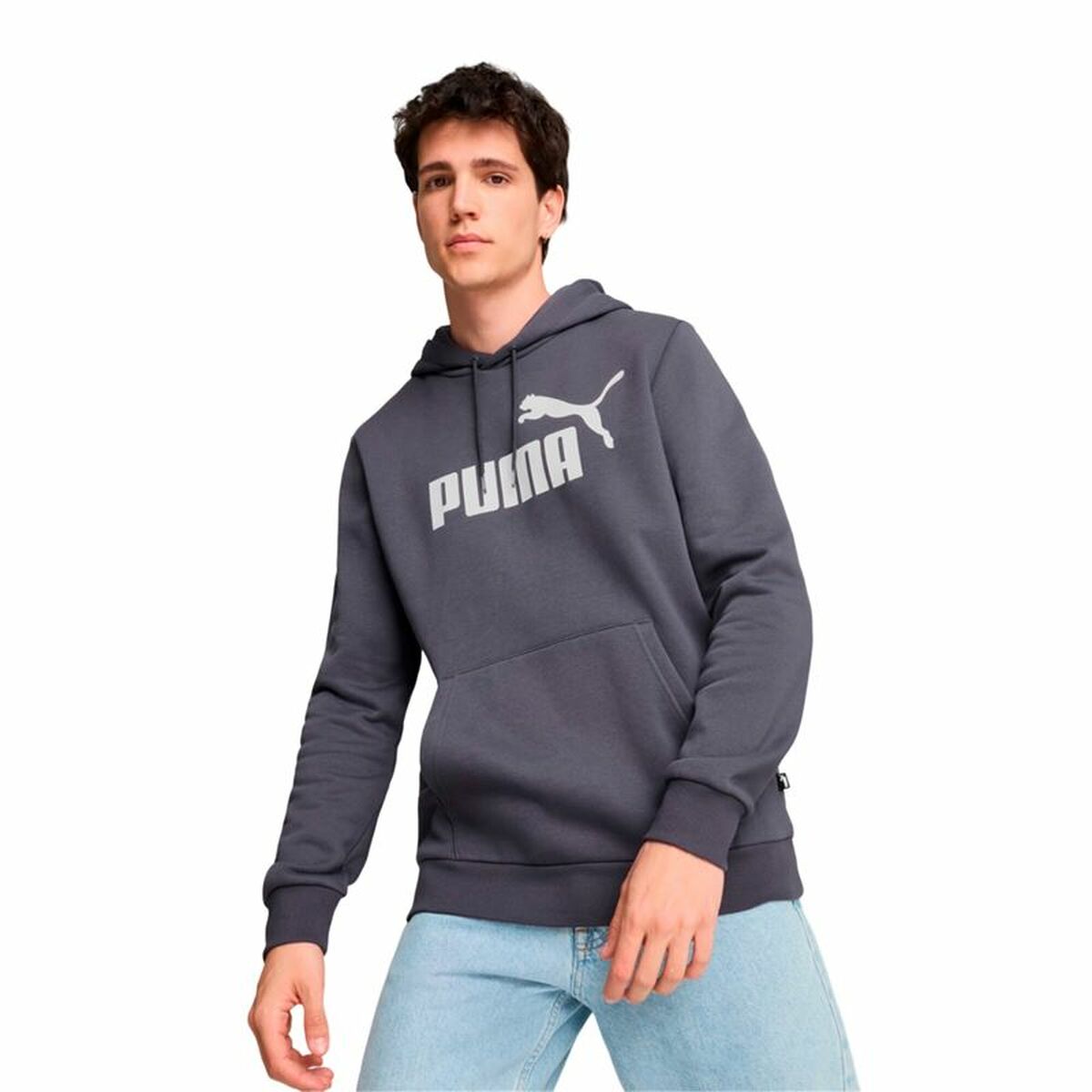 Tröja med huva Herr Puma Ess Big Logo - 3