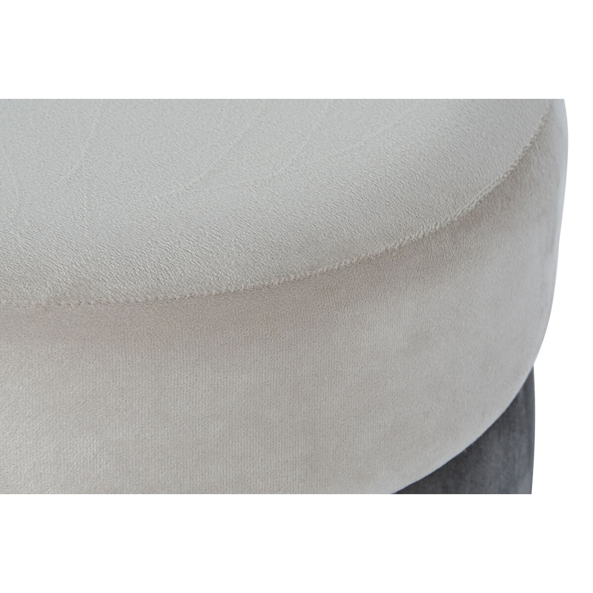 Fotpall DKD Home Decor Brun Grå Gyllene Metall 48 x 48 x 46 cm - 3