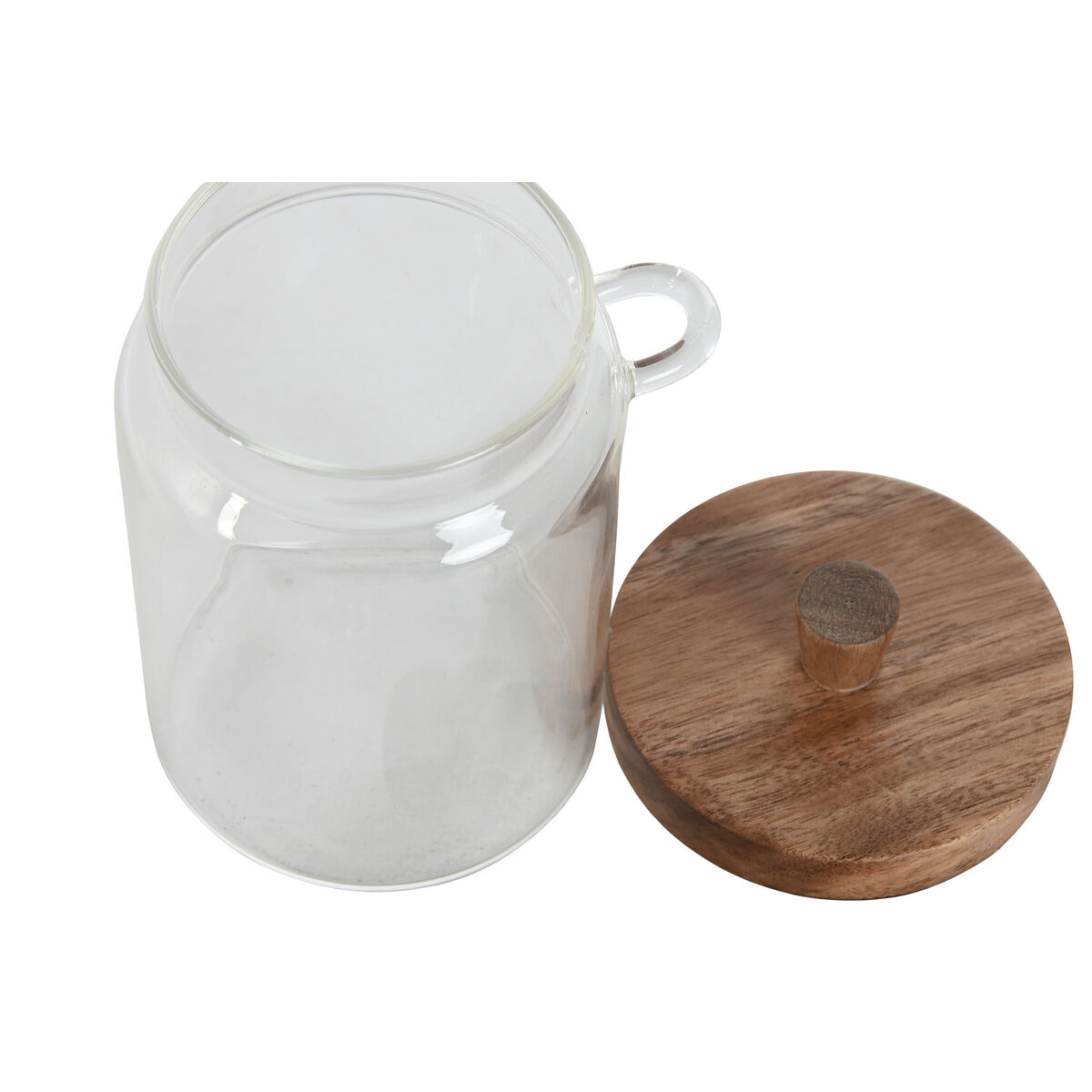 Burk Home ESPRIT Brun Transparent Akaciaträ Borosilikatglas 650 ml - 3