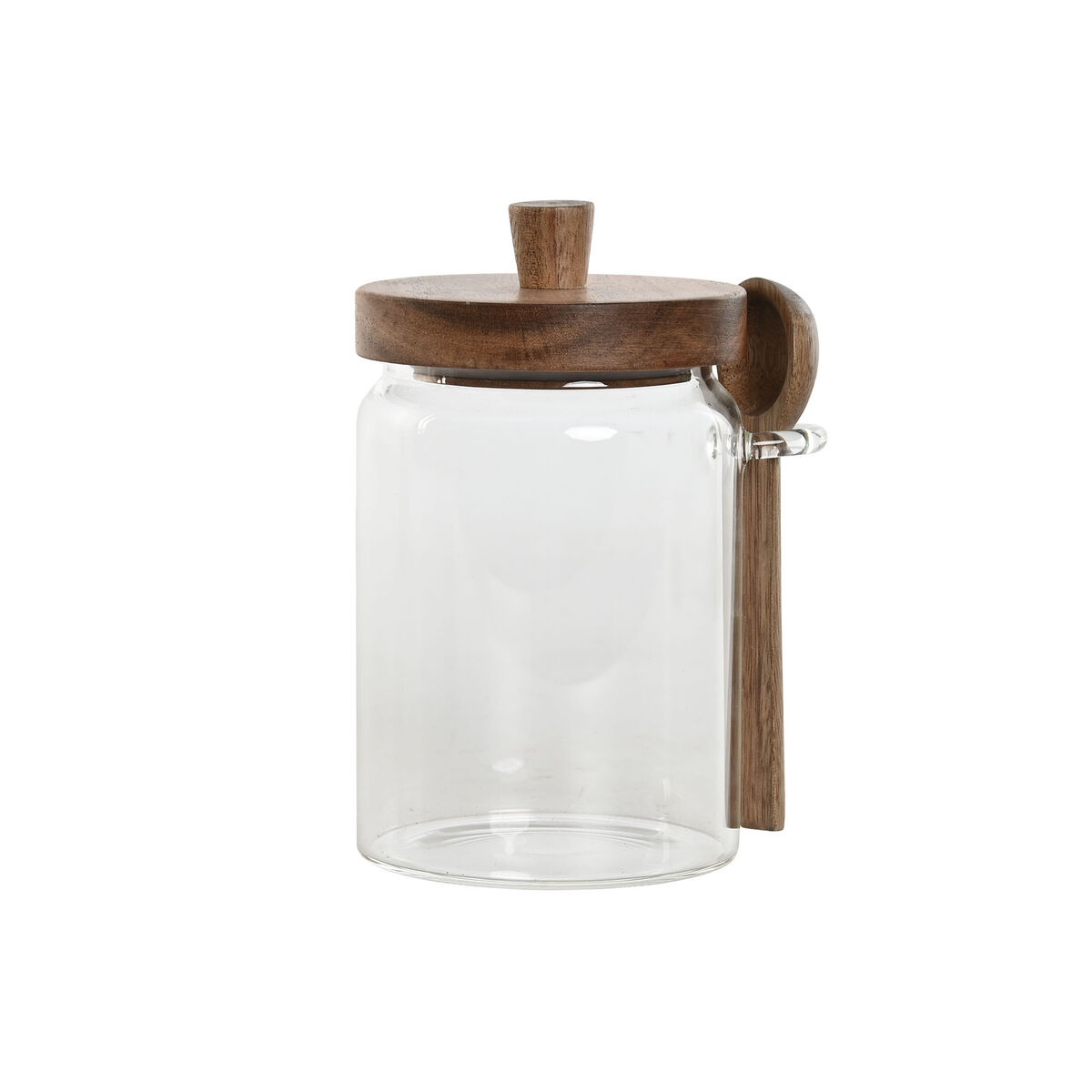 Burk Home ESPRIT Brun Transparent Akaciaträ Borosilikatglas 650 ml