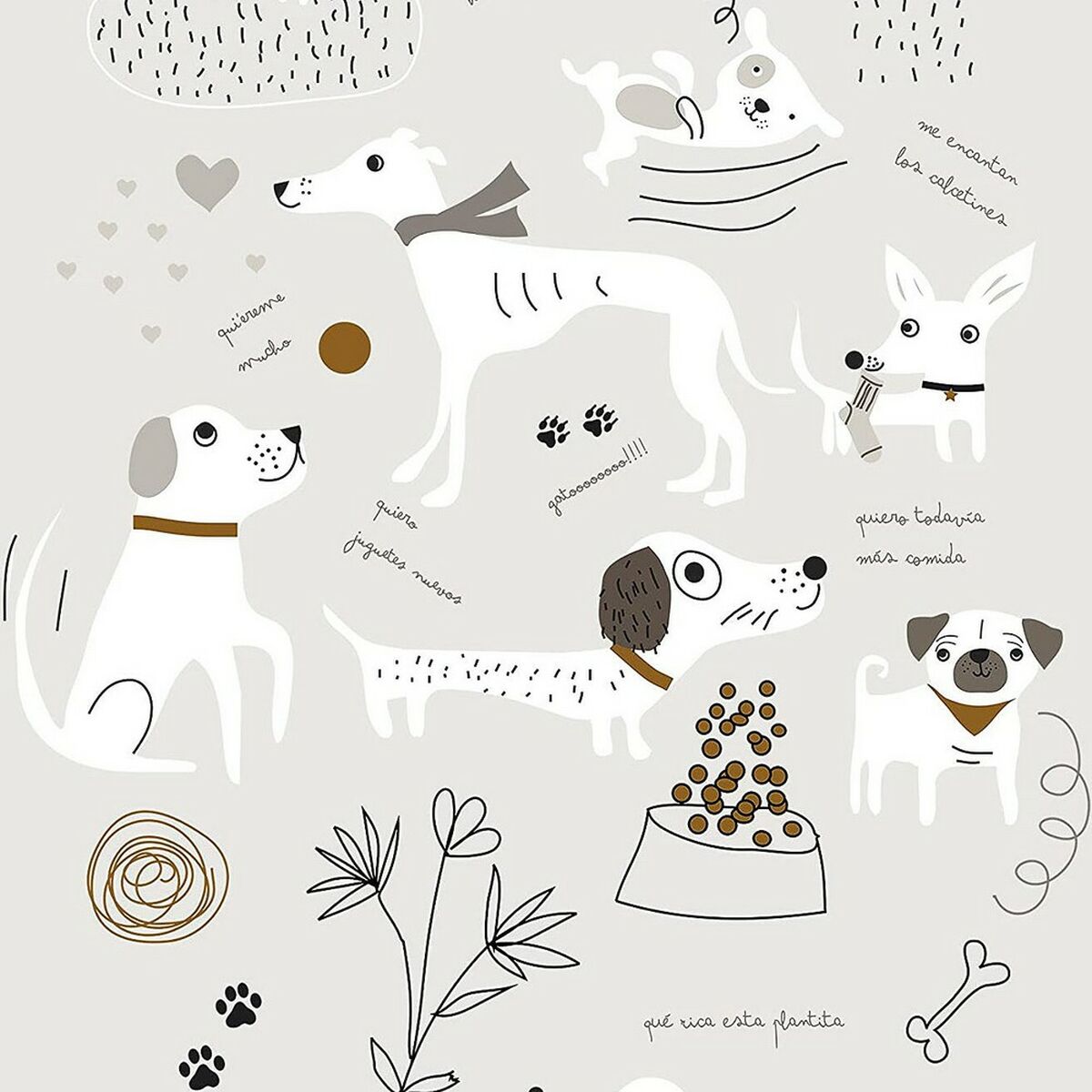 Påslakan Panzup Dogs Säng 150/160 (240 x 220 cm) - 15