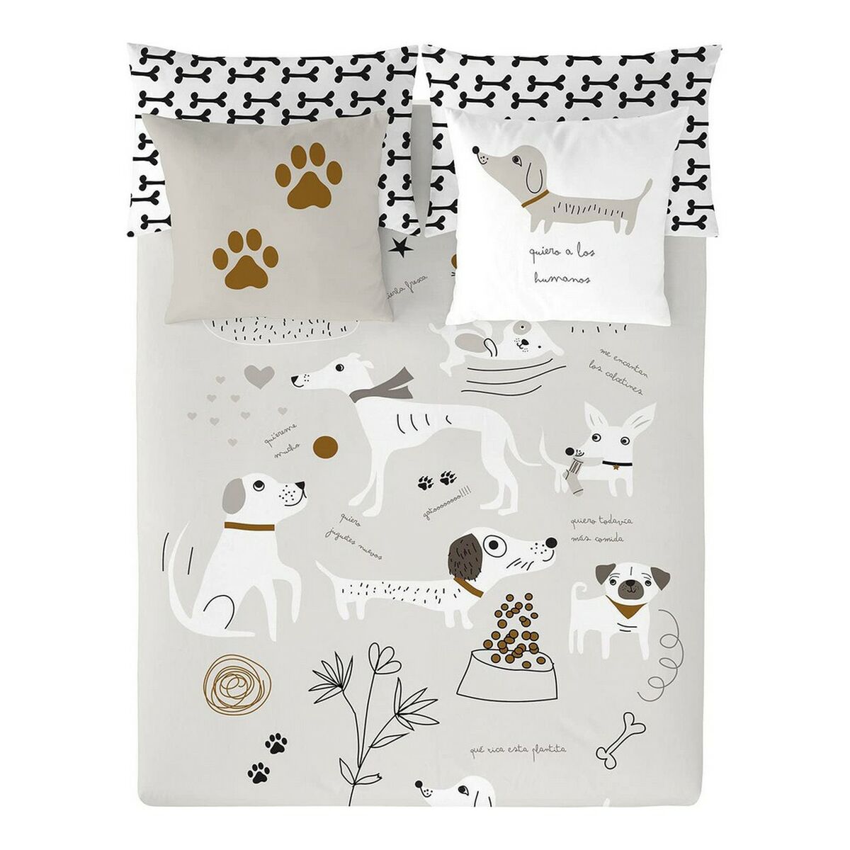 Påslakan Panzup Dogs Säng 150/160 (240 x 220 cm) - 7