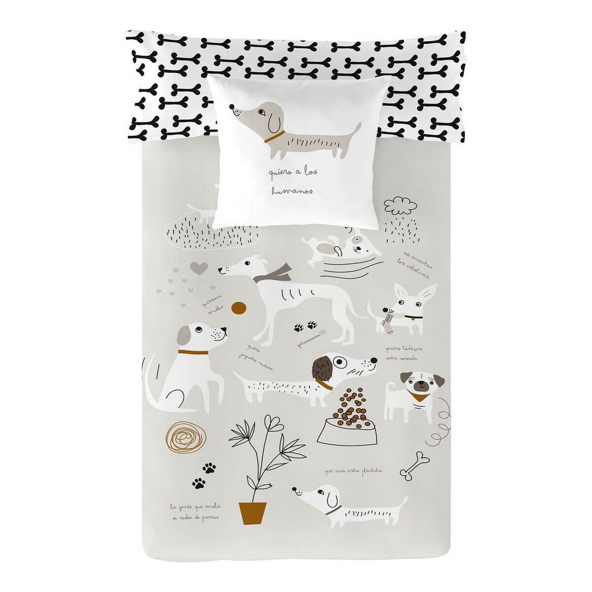 Påslakan Panzup Dogs Säng 150/160 (240 x 220 cm) - 9