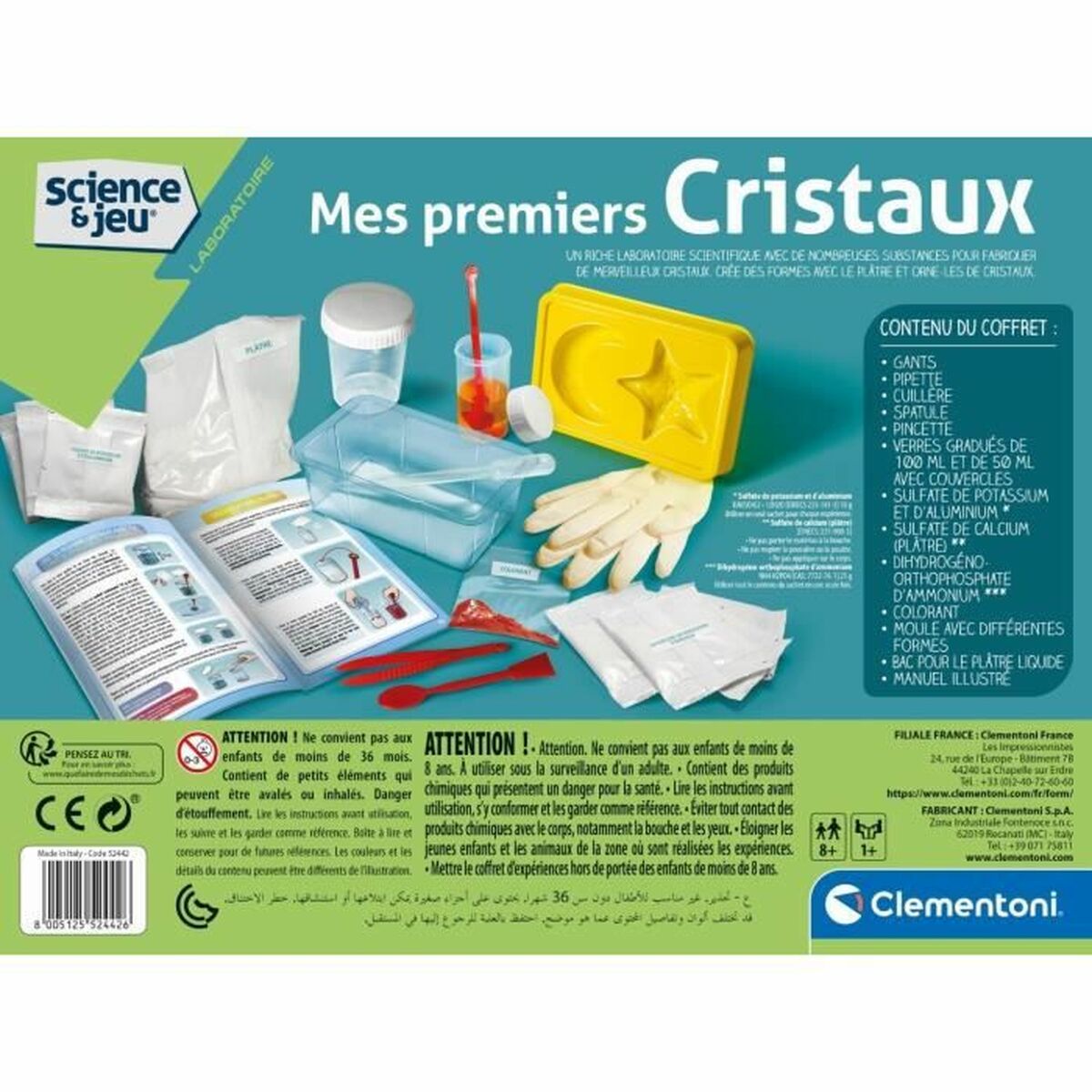 Vetenskapsspel Clementoni Create Your Crystals - 6