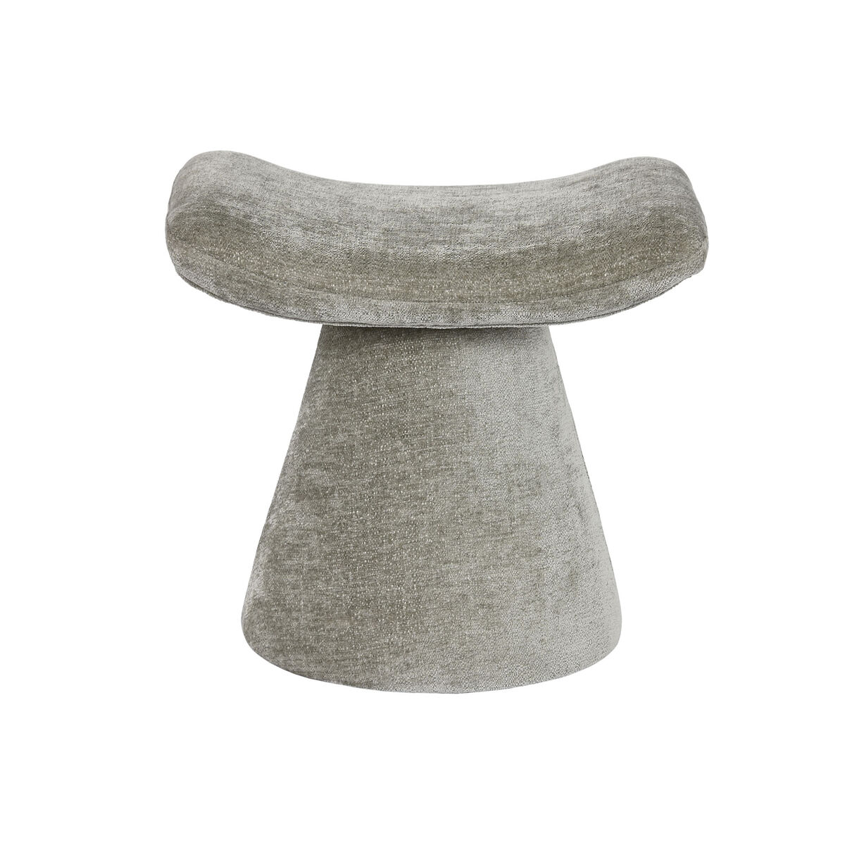 Fotpall Home ESPRIT Grå Polyester Trä MDF Modern 52 x 40 x 48,5 cm - 4
