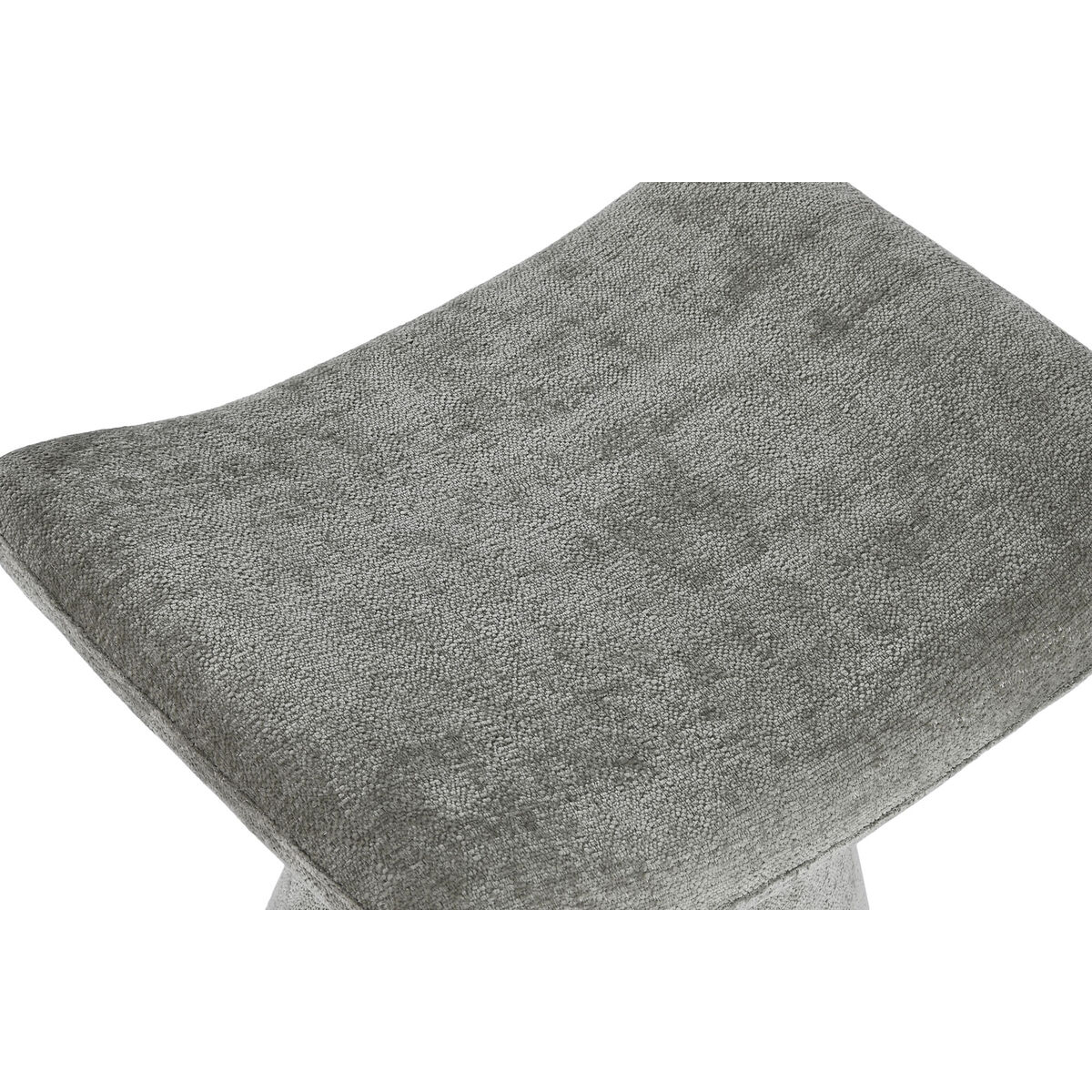 Fotpall Home ESPRIT Grå Polyester Trä MDF Modern 52 x 40 x 48,5 cm - 2