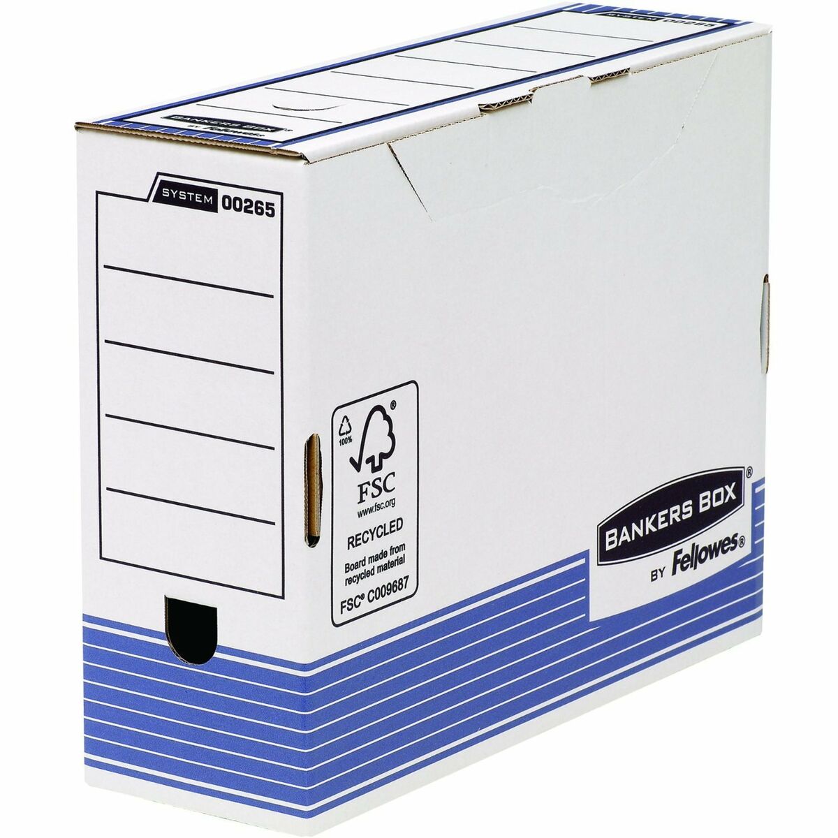 Filbox Fellowes Blå Vit A4 100 mm (10 antal) - 2