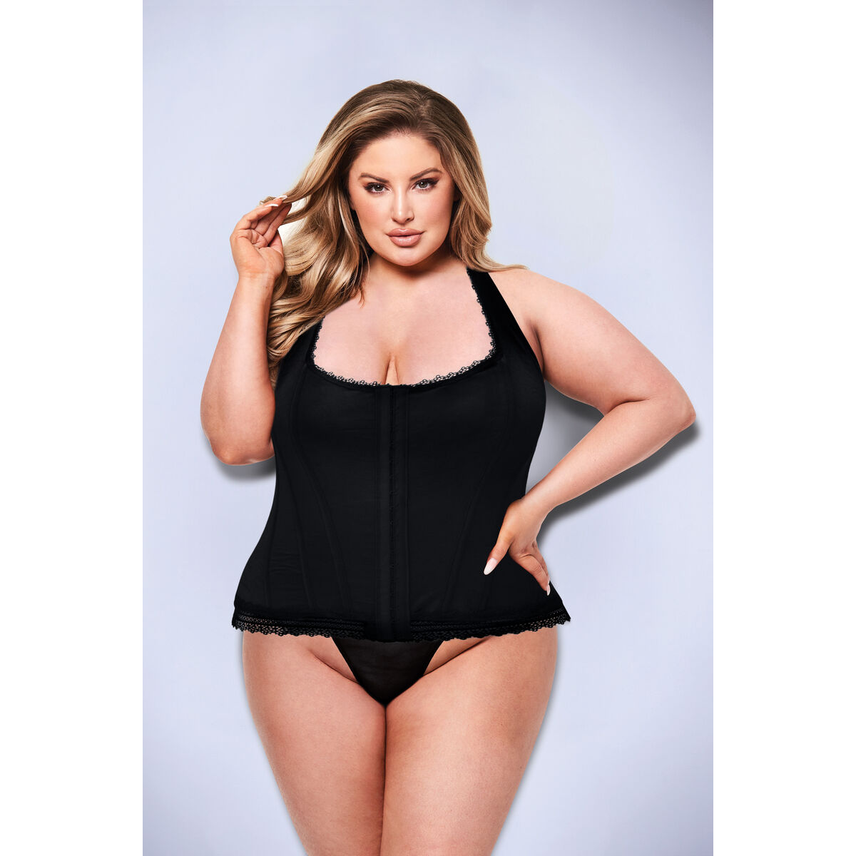 Trikåer Baci Lingerie Svart 3XL/4XL - 2