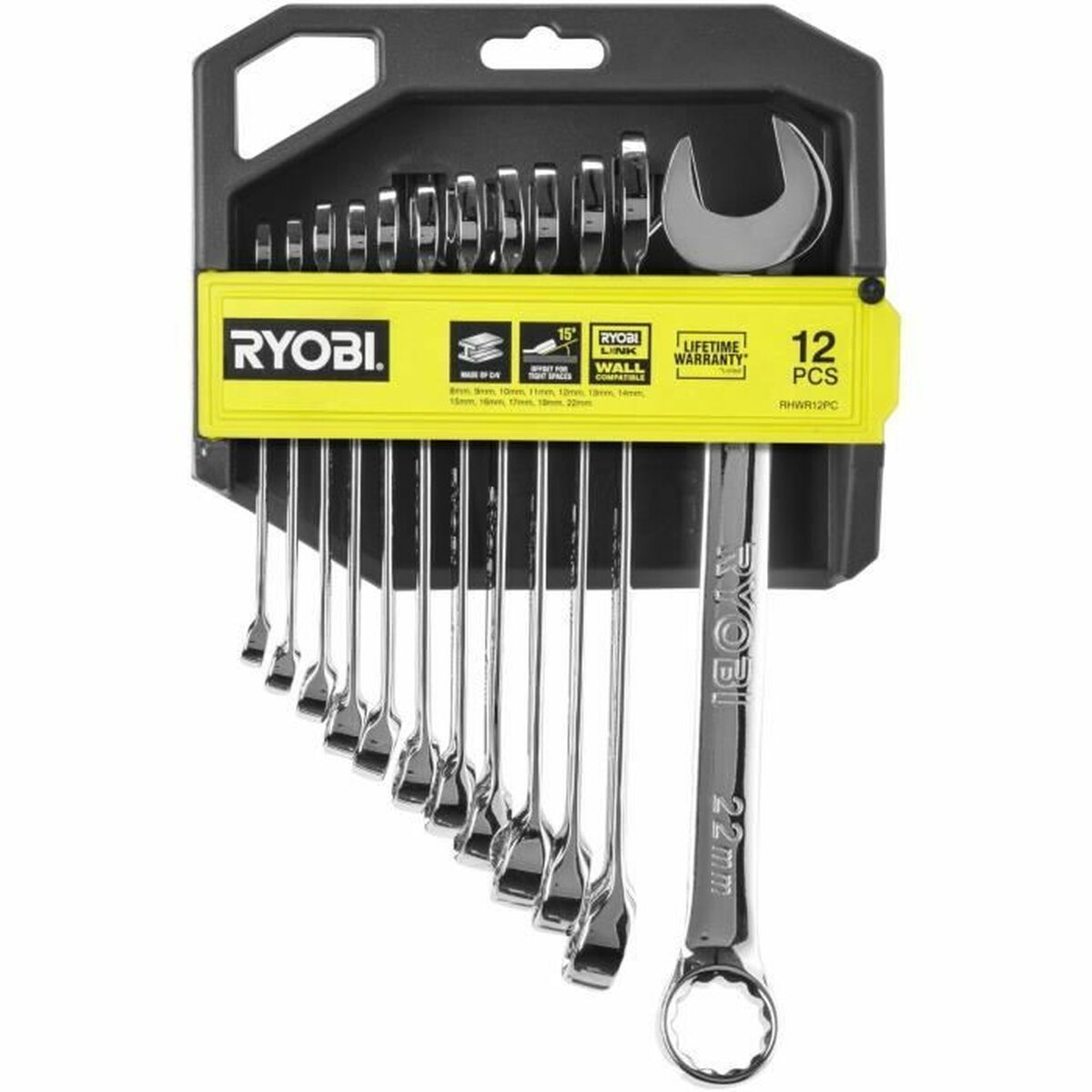 Set med nycklar med dubbla öppningar Ryobi Recovery
