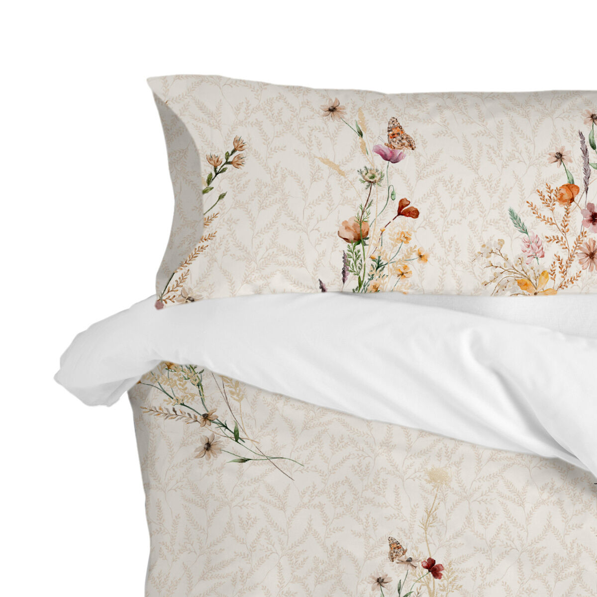 Örngott HappyFriday Wild flowers Multicolour 45 x 155 cm - 5