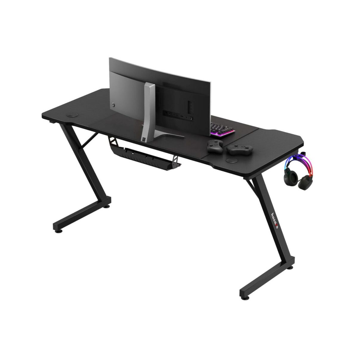Skrivbord Huzaro HZ-Hero 3.3 Svart 140 x 60 cm - 2