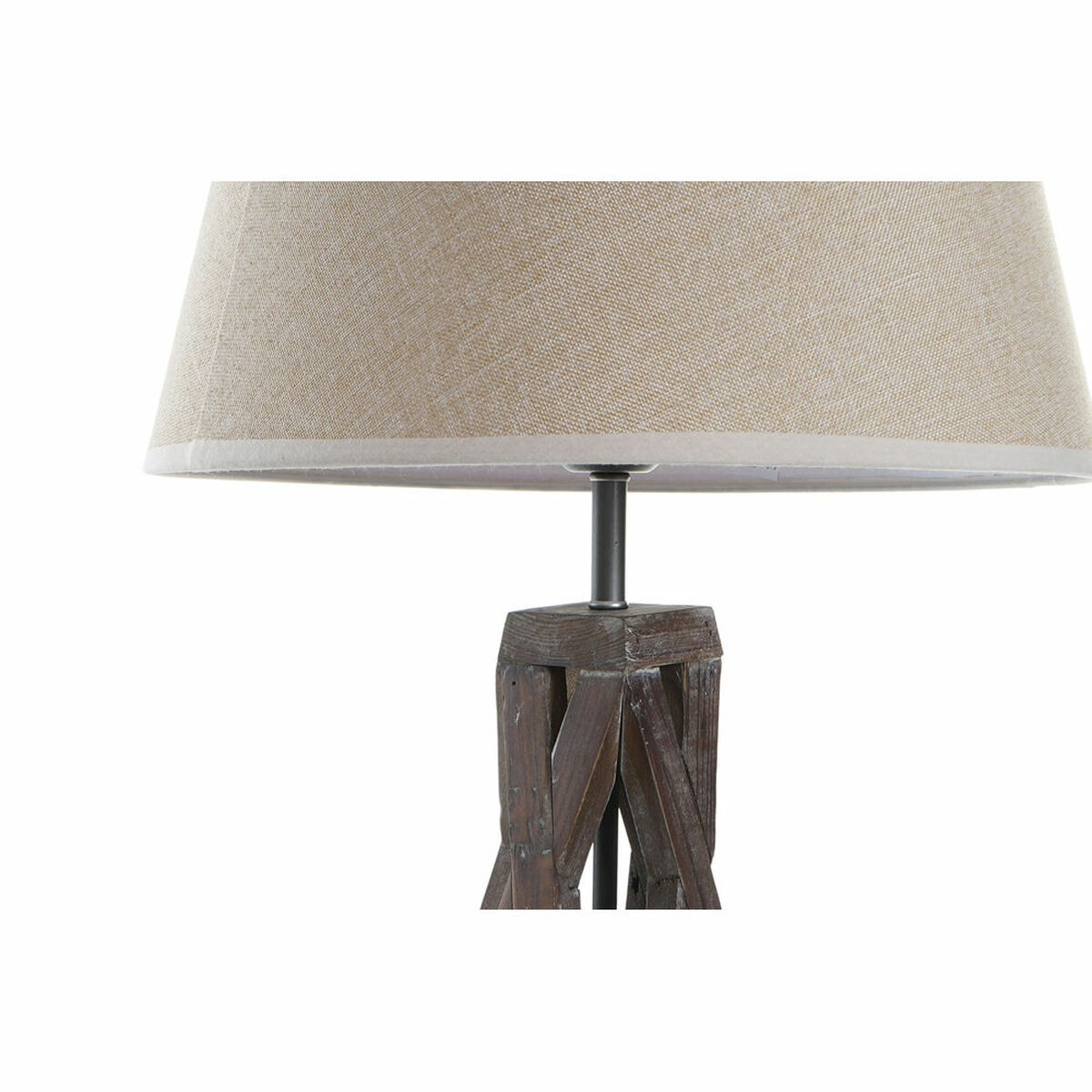 Bordslampa DKD Home Decor Trä Bomull Mörkbrun (35 x 35 x 56 cm) - 3