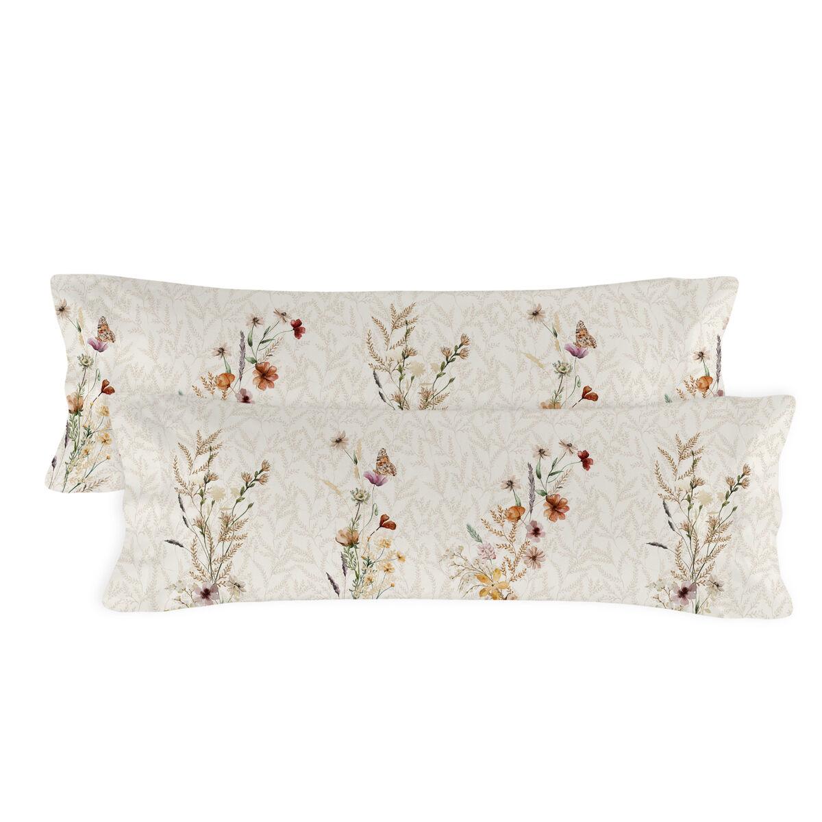 Örngott HappyFriday Wild flowers Multicolour 45 x 110 cm (2 antal) - 4
