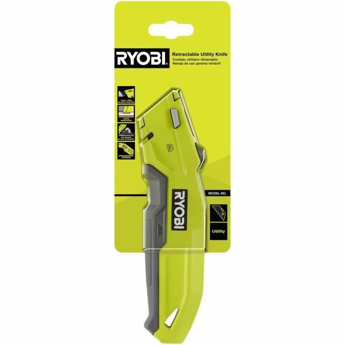 Brytbladskniv Ryobi Grön Plast - 5