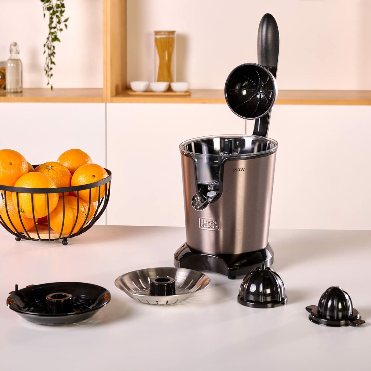Elektrisk Juicepress Black & Decker ES9240080B Svart Grå 350 W 650 ml - 3