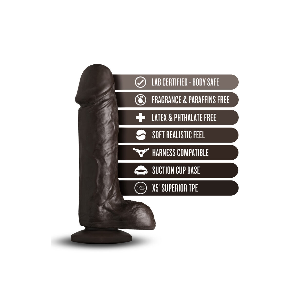 Realistisk dildo Blush Loverboy PVC Ø 4 cm (15,8 cm) - 7