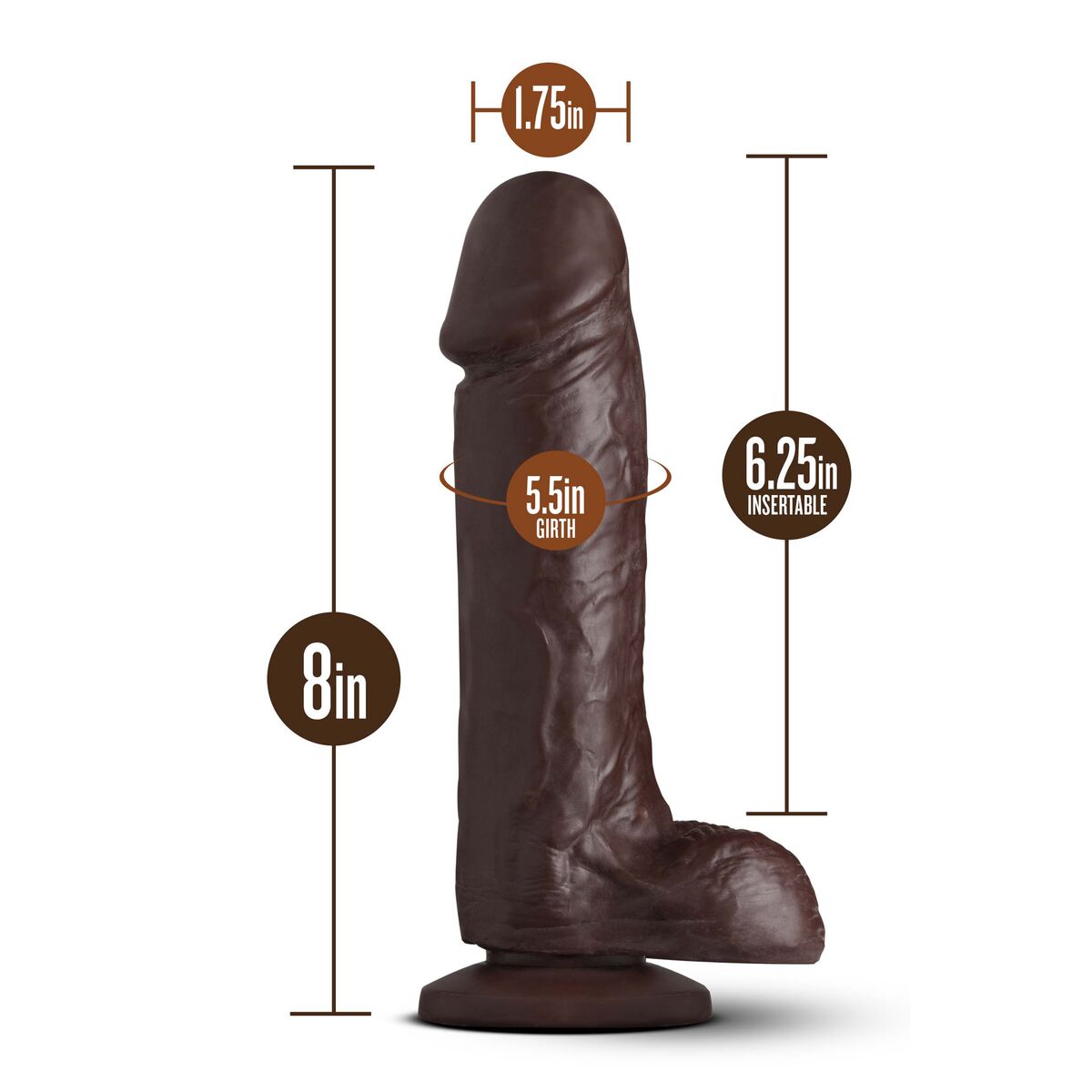 Realistisk dildo Blush Loverboy PVC Ø 4 cm (15,8 cm) - 6