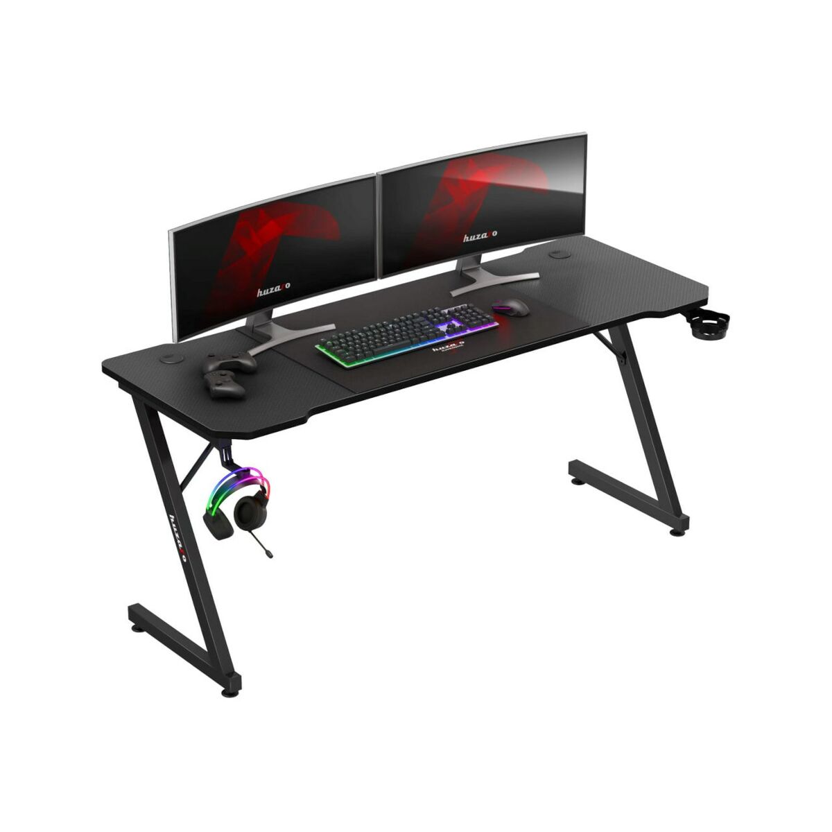 Skrivbord Huzaro HZ-Hero 4.8 Svart 160 x 60 cm - 4
