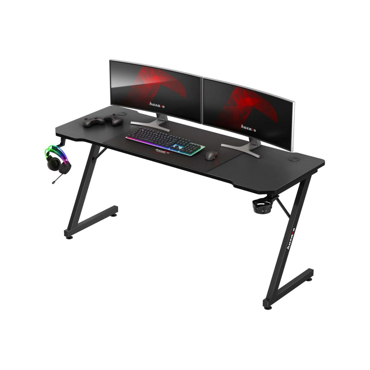 Skrivbord Huzaro HZ-Hero 4.8 Svart 160 x 60 cm - 2