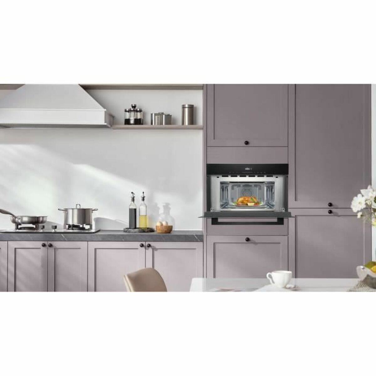 Inbyggnadsmikrovågsugn Continental Edison CEMO34CEB3 Svart 1450 W 34 L - 3