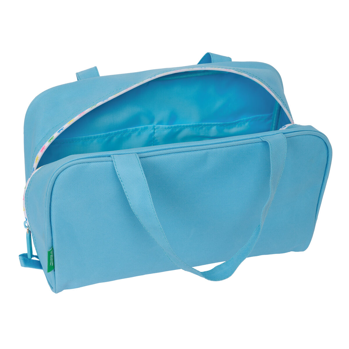 Skolnecessär Benetton Spring Himmelsblå 31 x 14 x 19 cm - 4