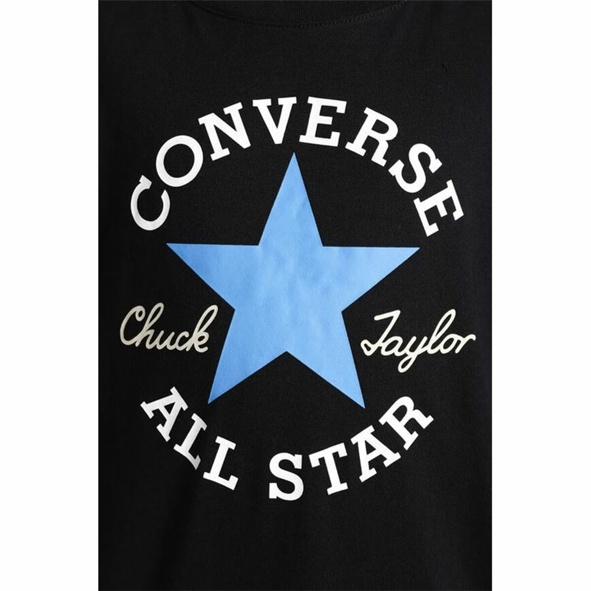 Barn T-shirt med kortärm Converse Sustainable Core Svart - 3