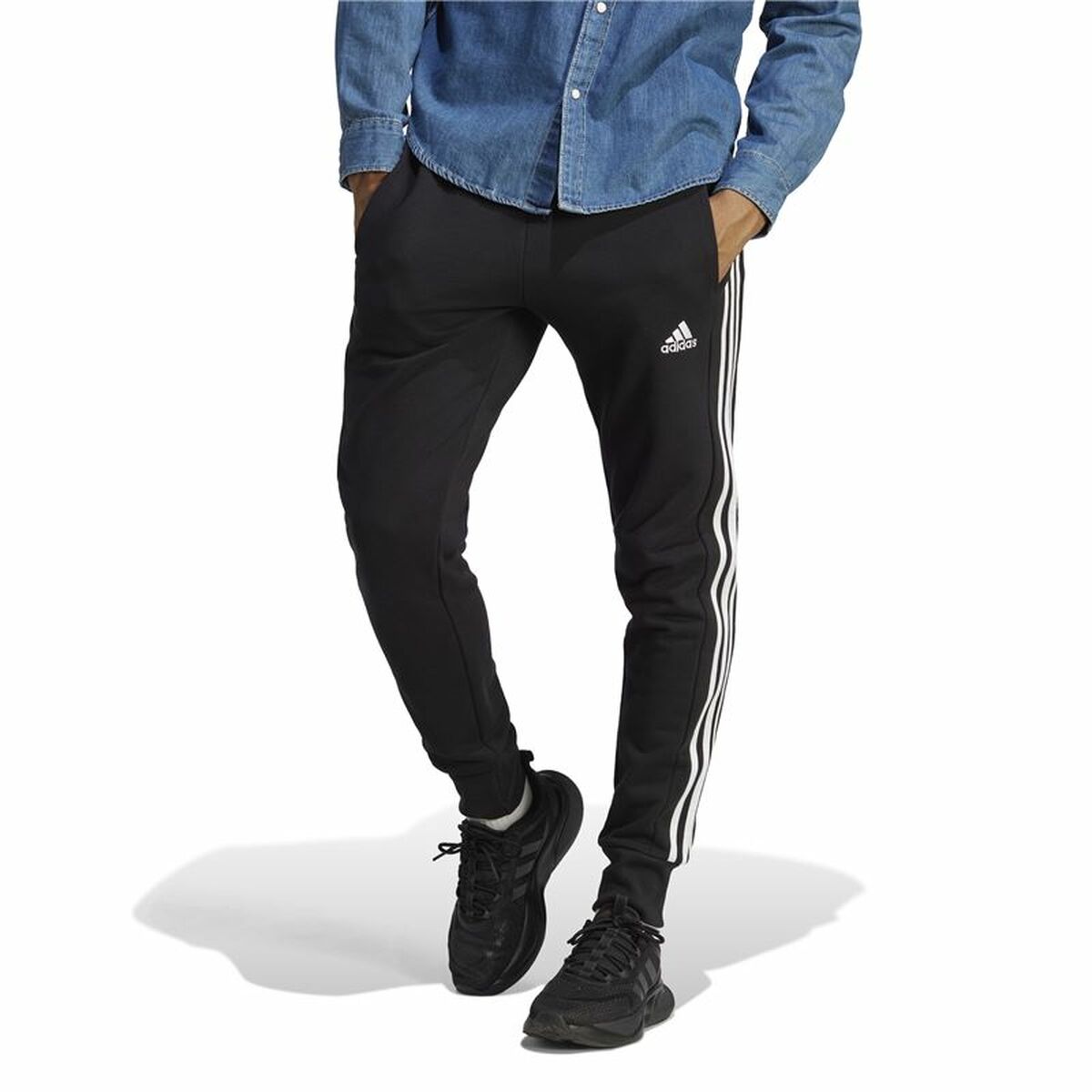 Långa träningsbyxor Adidas Svart Män - 3
