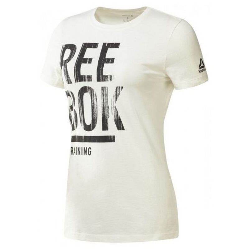 T-shirt med kortärm Dam Reebok Training Split Tee Vit - 6
