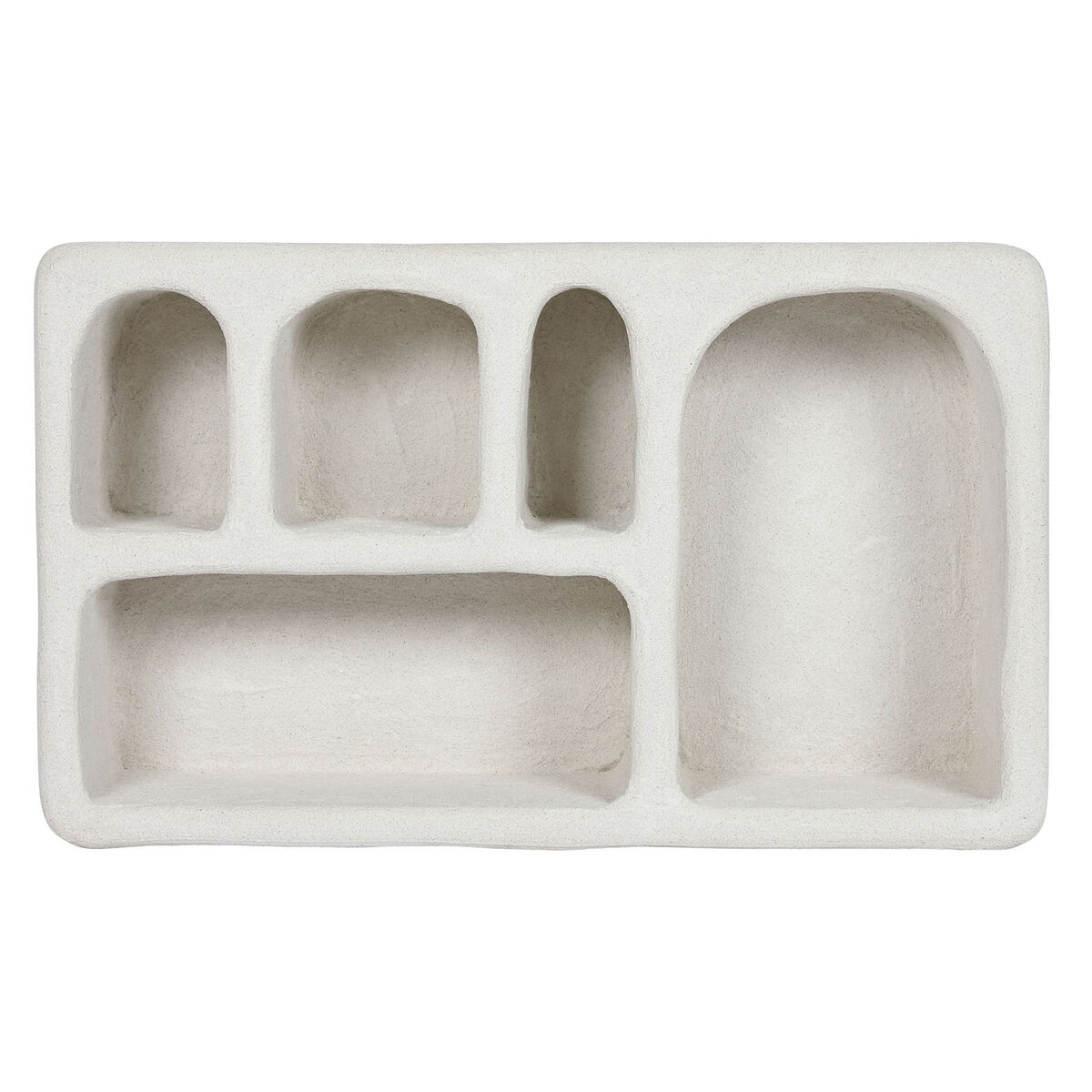 Bokhylla Home ESPRIT Vit Gran Trä MDF 80 x 18 x 48 cm Vägg - 5