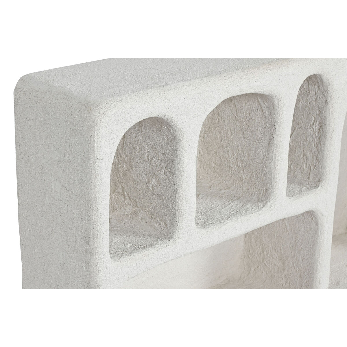 Bokhylla Home ESPRIT Vit Gran Trä MDF 80 x 18 x 48 cm Vägg - 2