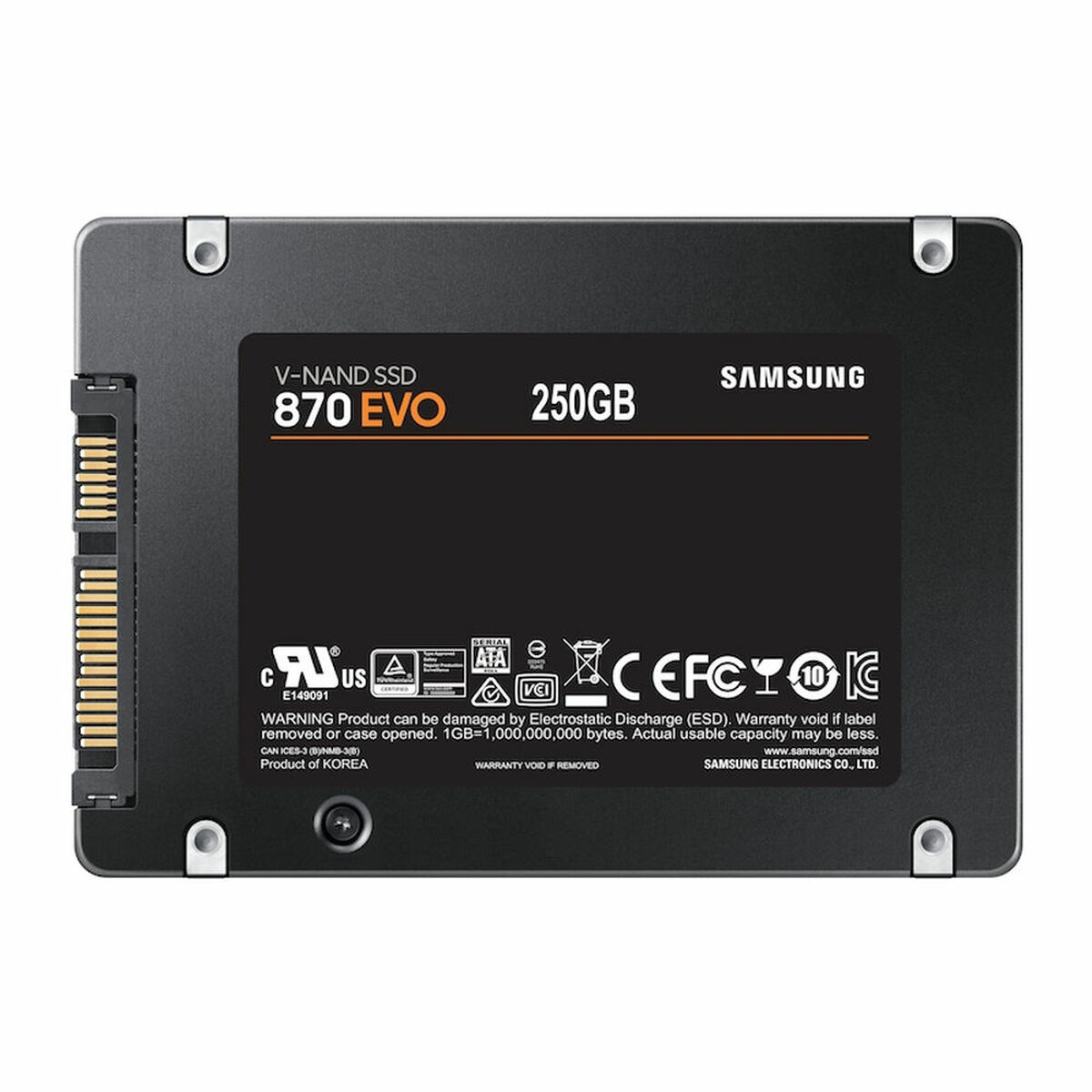 Hårddisk Samsung MZ-77E250B/EU 2,5" 250 GB SSD SATA Svart 250 GB SSD - 2