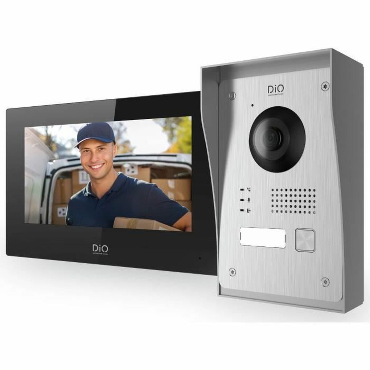 Smart interntelefon med video Dio Connected Home Design Svart