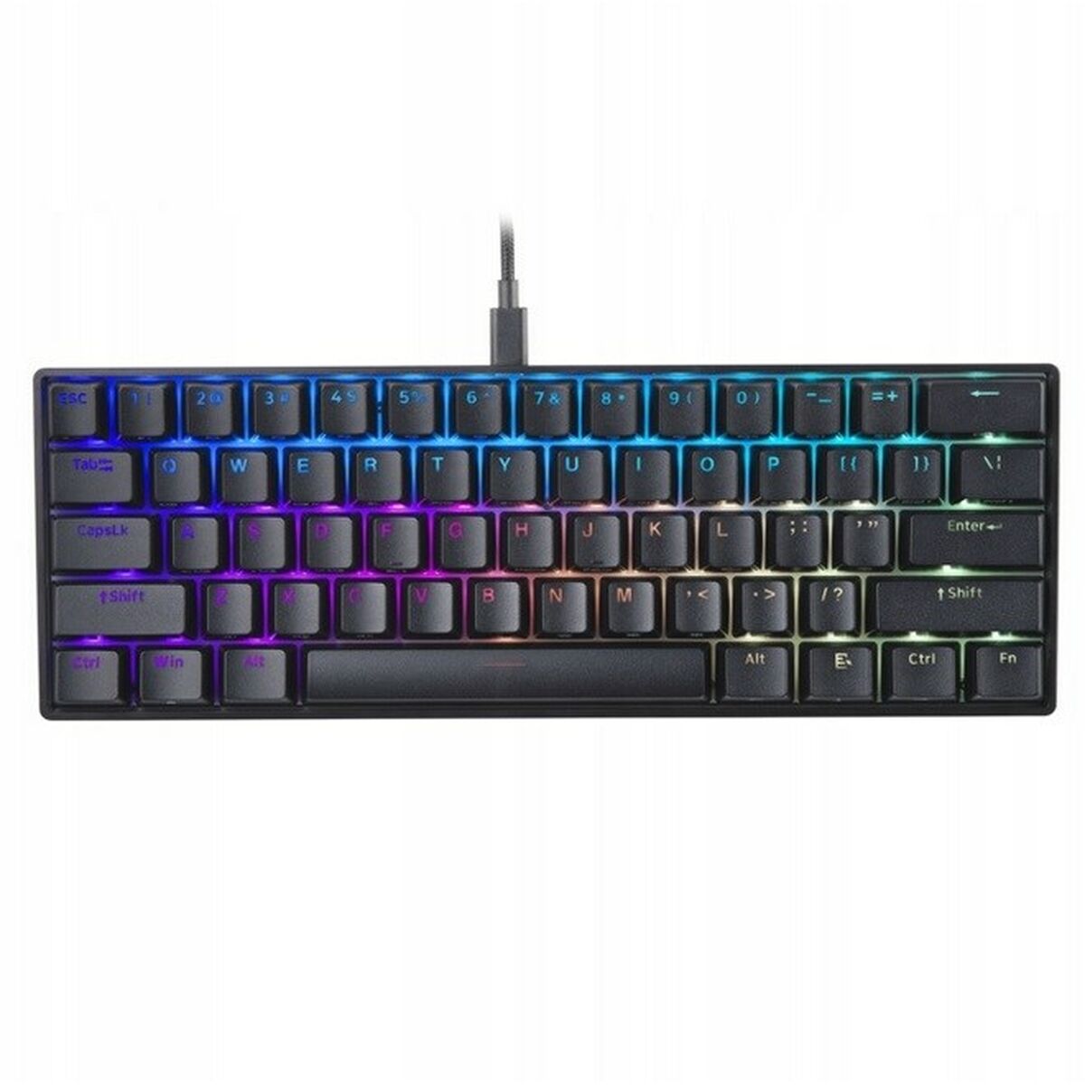 Mekaniskt tangentbord Mad Catz KS63NMUSBL000-0 Svart Multicolour Svartvit - 2
