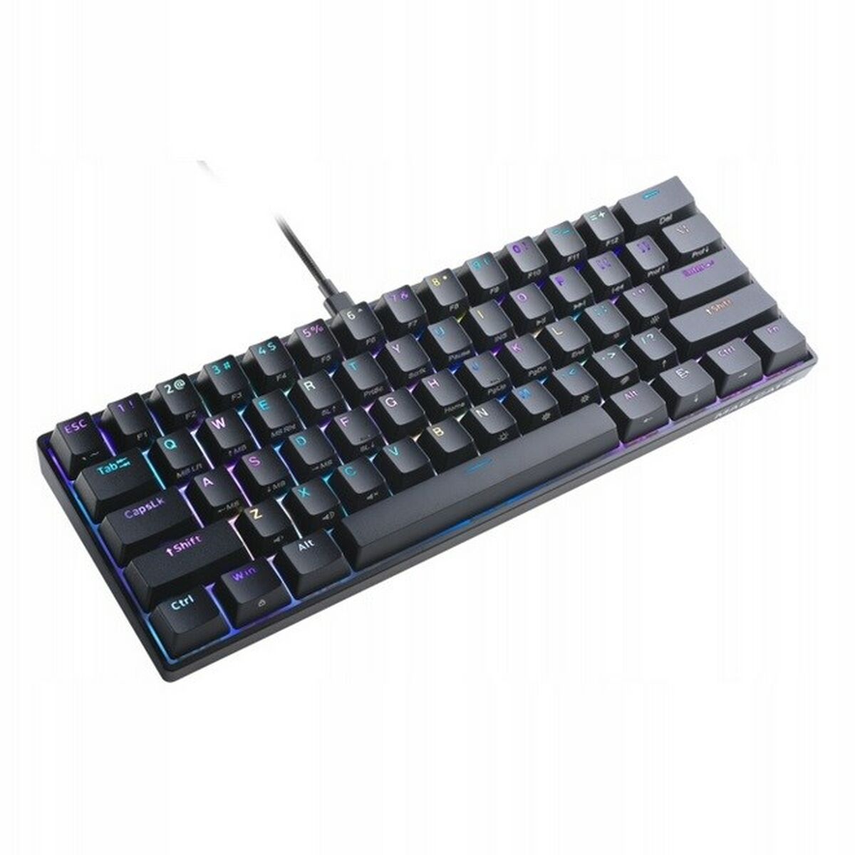 Mekaniskt tangentbord Mad Catz KS63NMUSBL000-0 Svart Multicolour Svartvit - 4