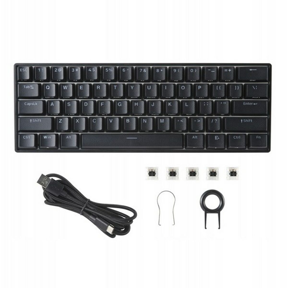 Mekaniskt tangentbord Mad Catz KS63NMUSBL000-0 Svart Multicolour Svartvit - 5
