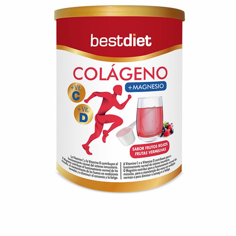 Kollagen Best Diet Colágeno Con Magnesio En Polvo 250 g Magnesium Puder Röda Bär