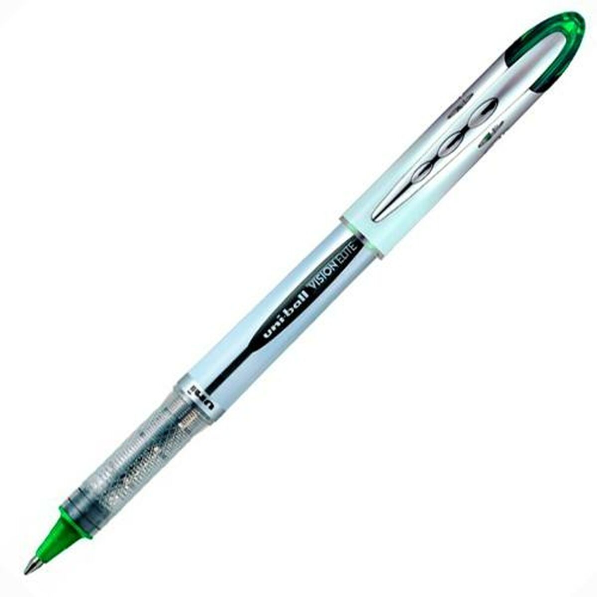 Penna för flytande bläck Uni-Ball Vision Elite UB-200 Grön 0,6 mm (12 Delar) - 2