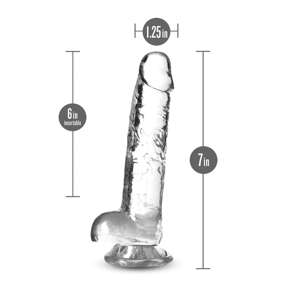 Realistisk dildo Blush Naturally Yours TPE Ø 3,5 cm - 6