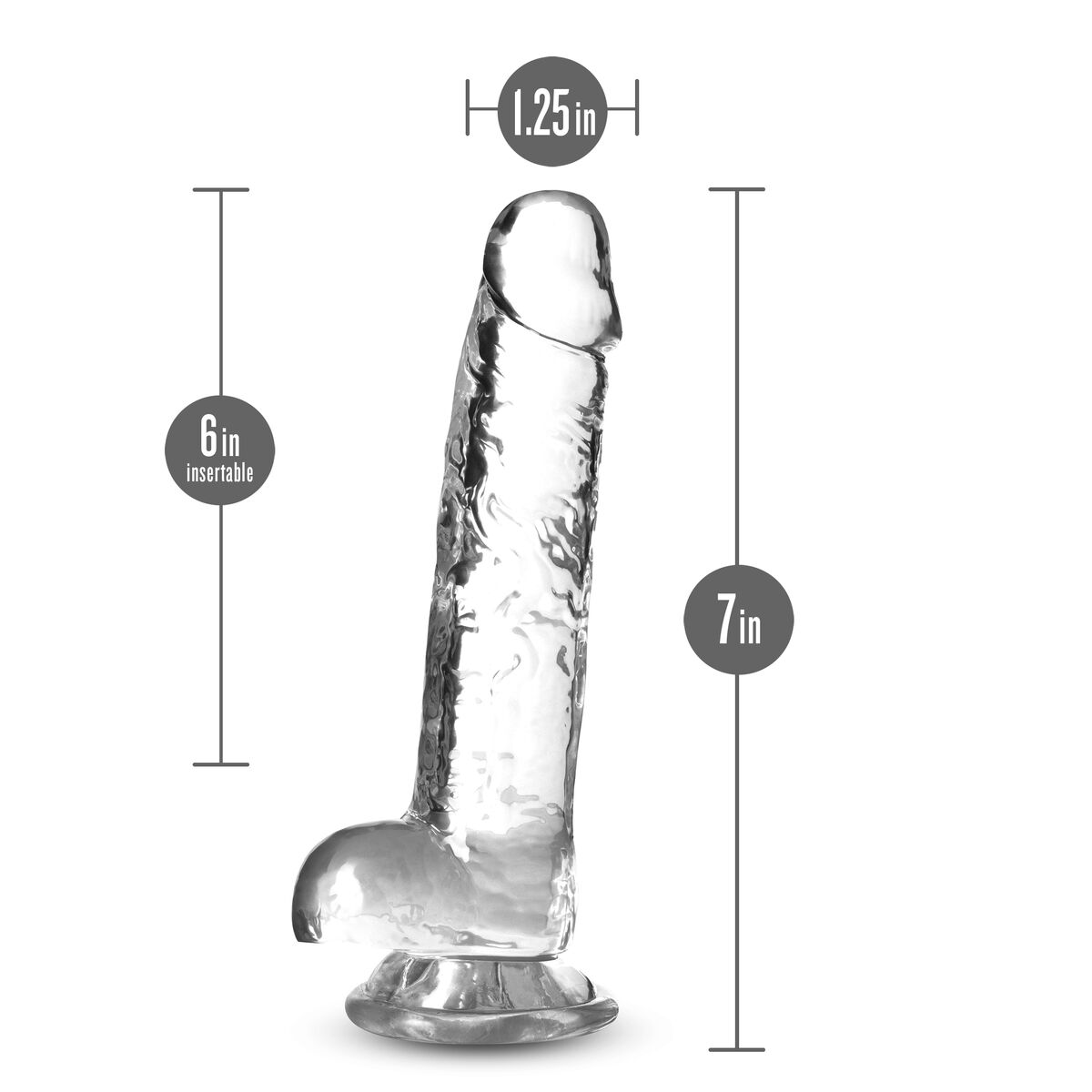 Realistisk dildo Blush Naturally Yours TPE Ø 3,5 cm - 5
