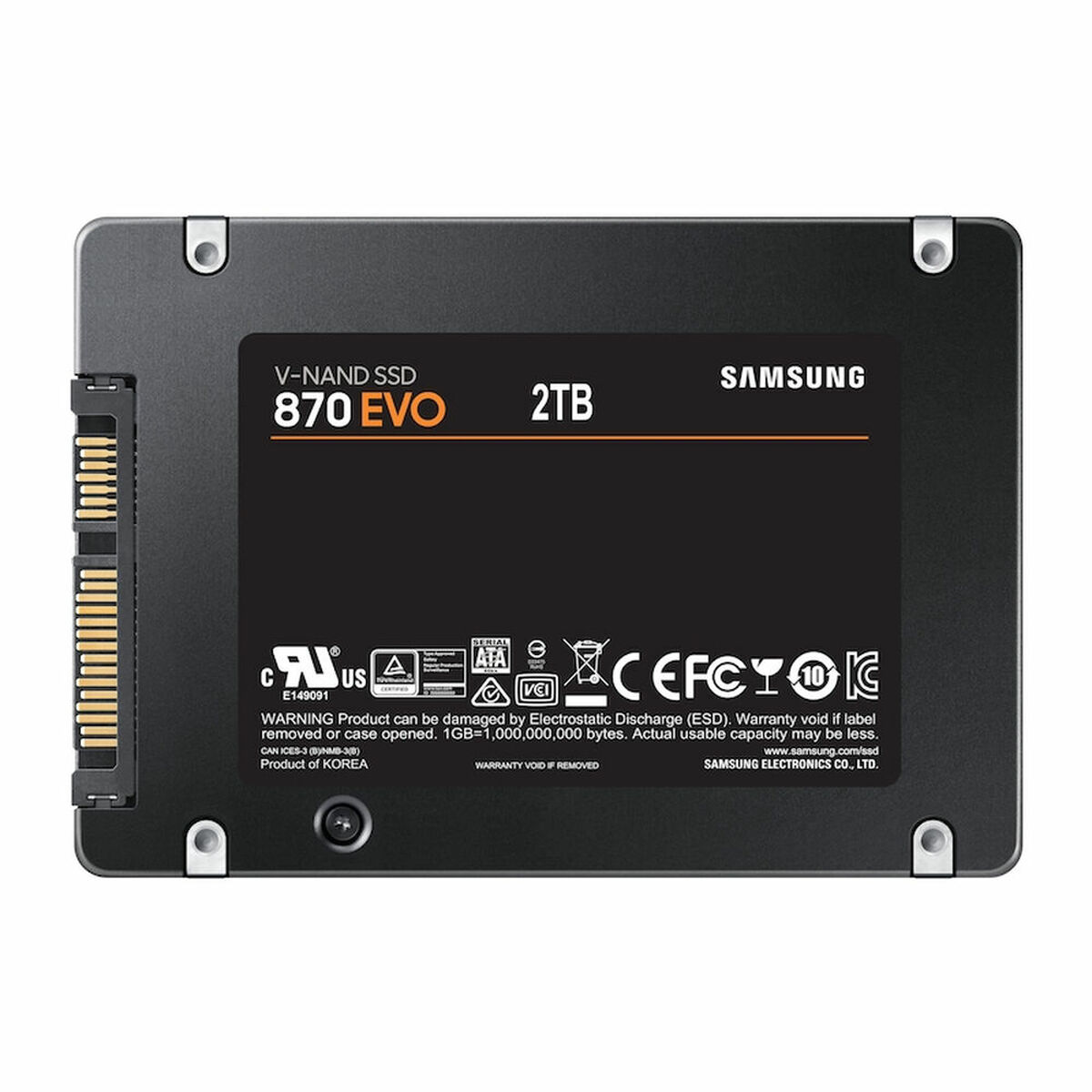 Extern Hårddisk Samsung MZ-77E2T0B/EU 2TB 2,5" 2 TB SSD 2 TB HDD - 4